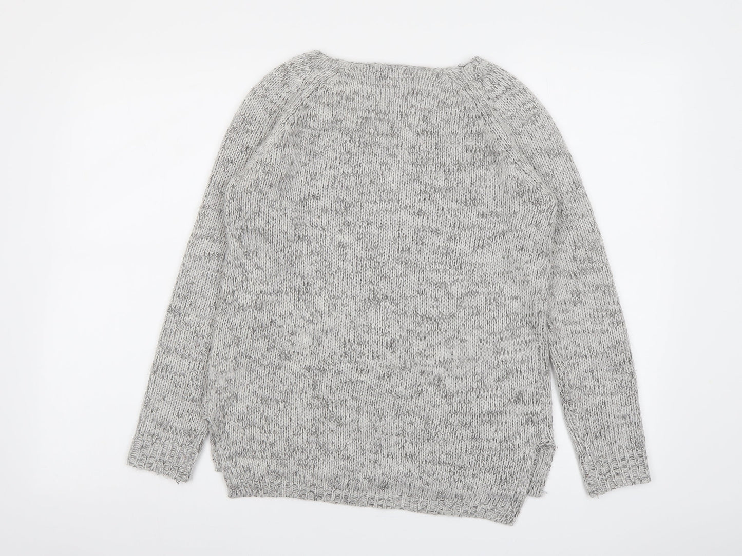 Womens UK Size S Stradivarius Grey Pullover Jumper
