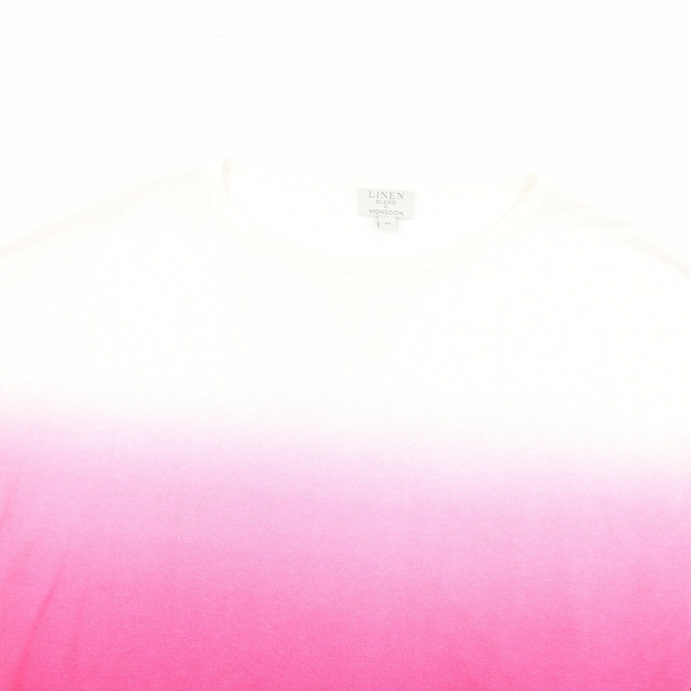 Womens UK Size M Monsoon Pink Pullover Jumper