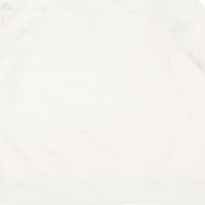 Zara Womens Beige Cotton Pullover Sweatshirt Size M Pullover