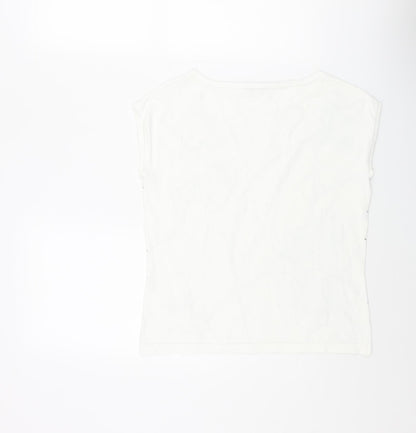Womens UK Size 12 Lakeland White Vest Jumper