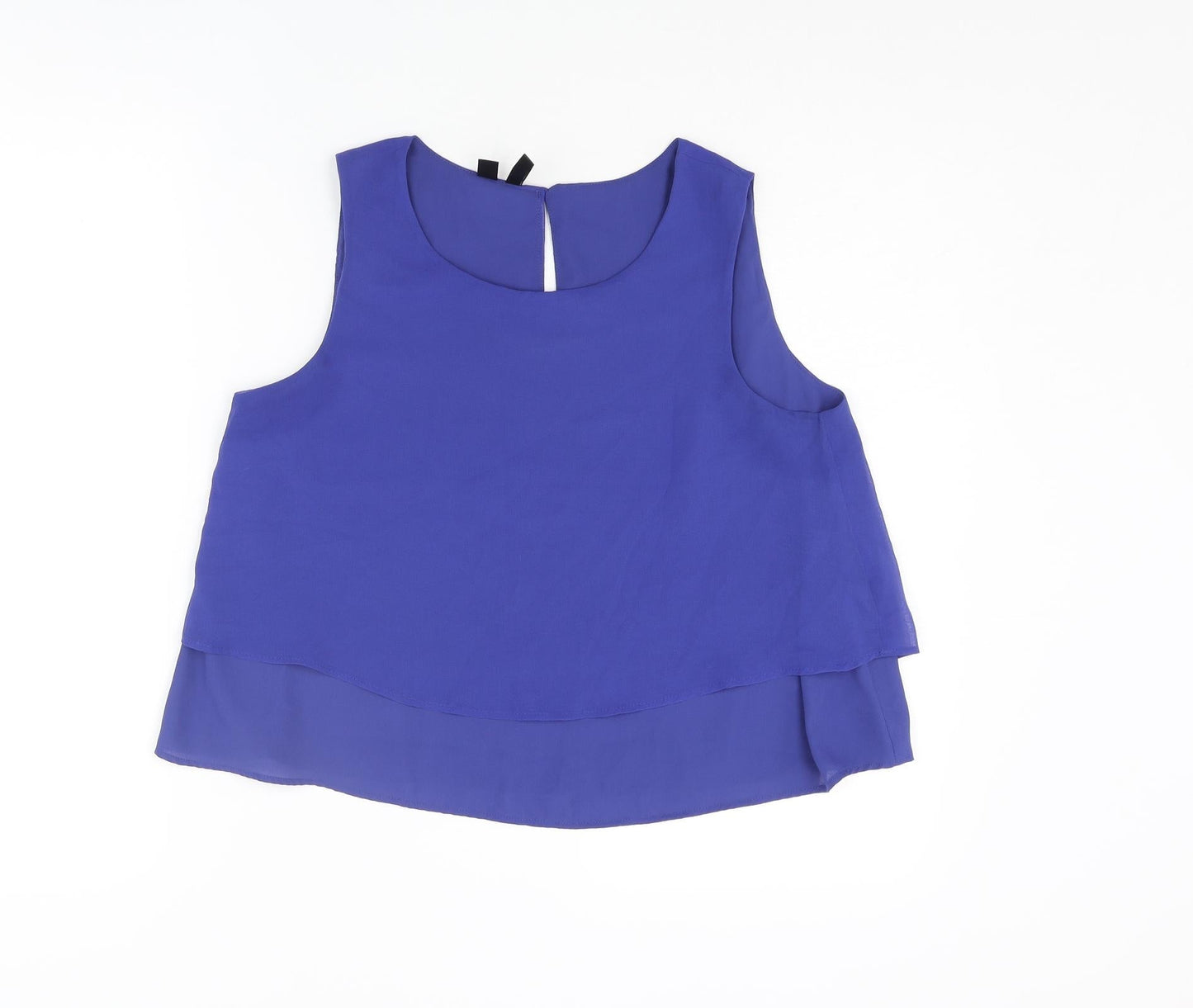 Womens UK Size S Mango Blue Camisole Blouse