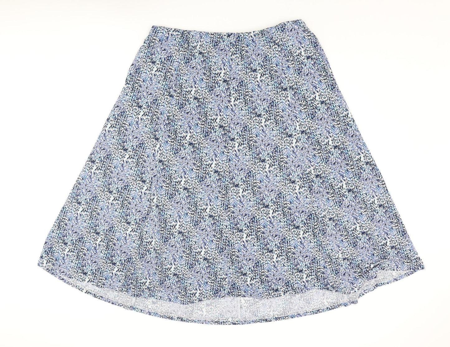 Cotswold Collections Womens Blue Geometric Polyester A-Line Skirt Size 2XL