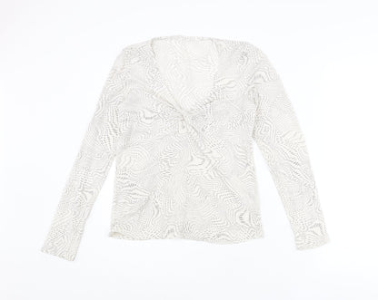Womens UK Size 14 Principles Ivory Basic Blouse