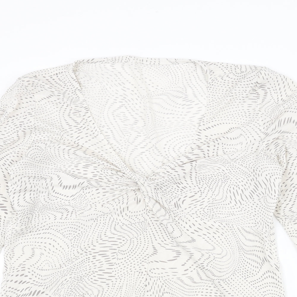Womens UK Size 14 Principles Ivory Basic Blouse