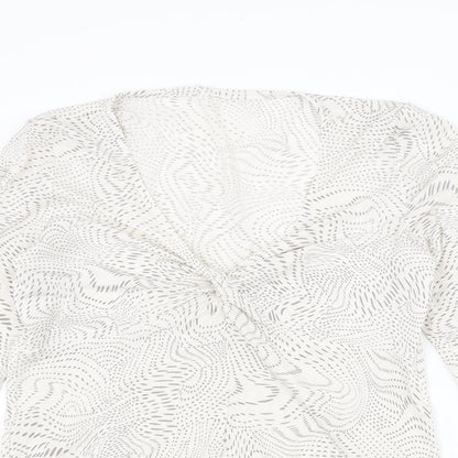 Womens UK Size 14 Principles Ivory Basic Blouse