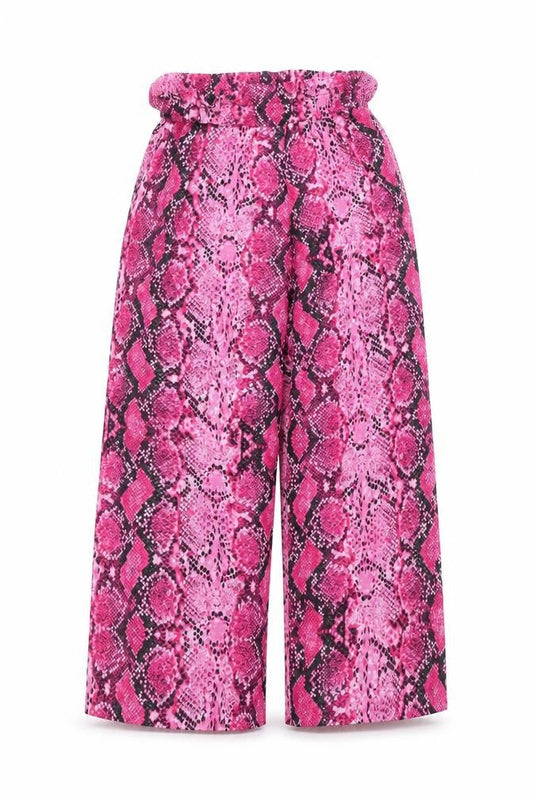 Womens UK Size 8 Quiz Regular Fit Cropped Pink Trousers