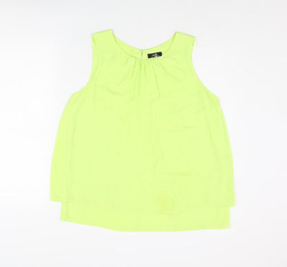 Womens UK Size 14 Wallis Green Camisole Blouse