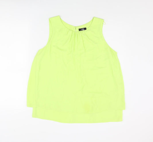 Womens UK Size 14 Wallis Green Camisole Blouse