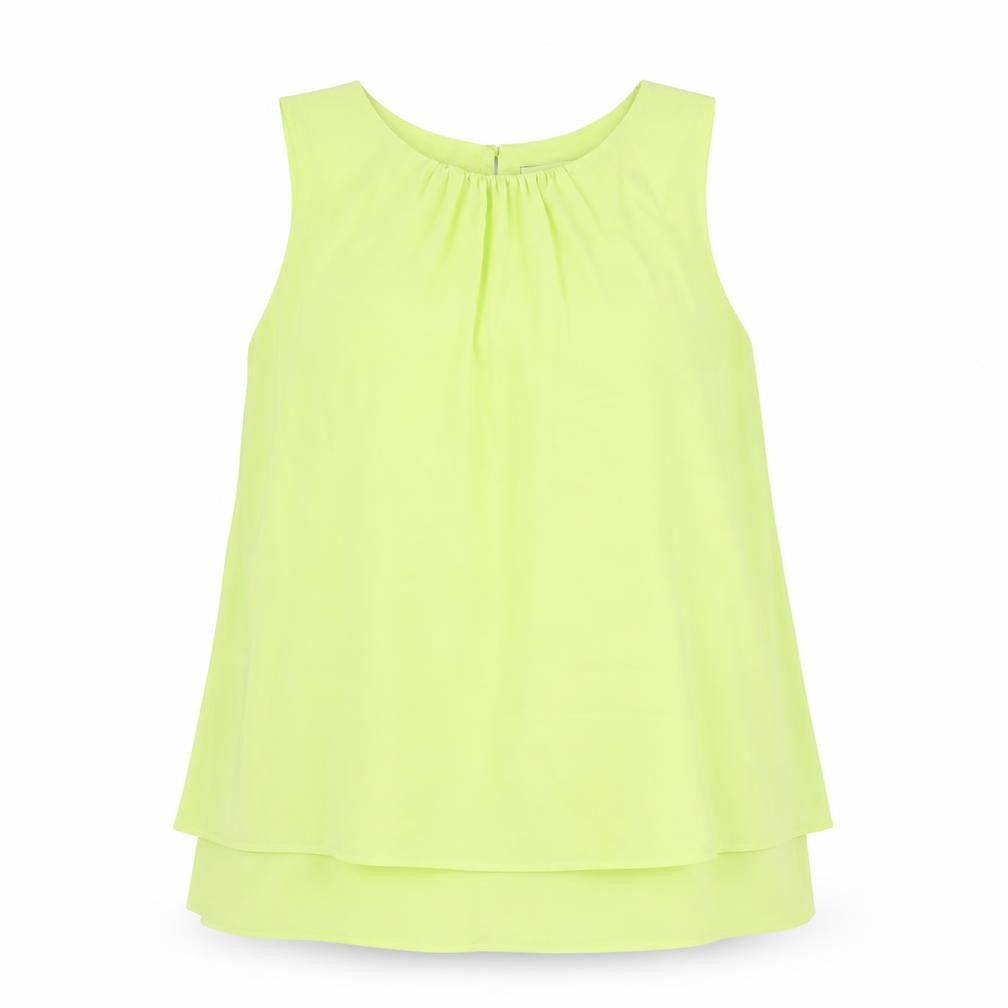 Womens UK Size 14 Wallis Green Camisole Blouse