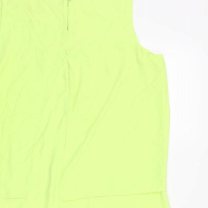 Womens UK Size 14 Wallis Green Camisole Blouse