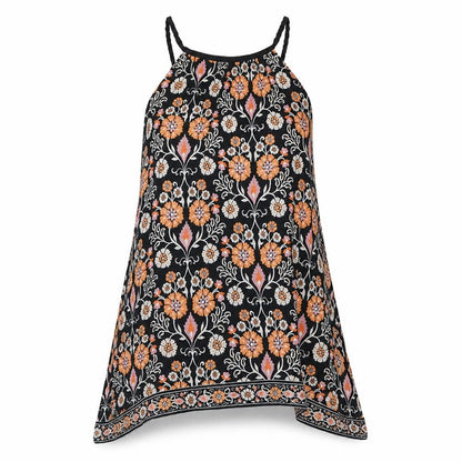 Warehouse Womens Multicoloured Geometric Viscose A-Line Size 12 Round Neck Pullover - Floral Print