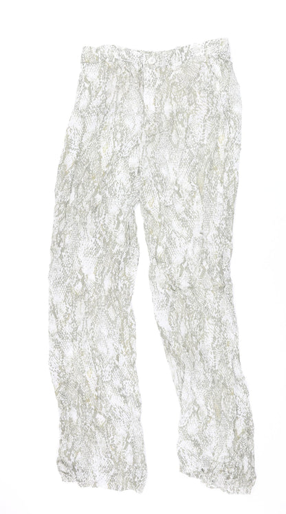 Womens UK Size M Zara Regular Fit  Beige Trousers
