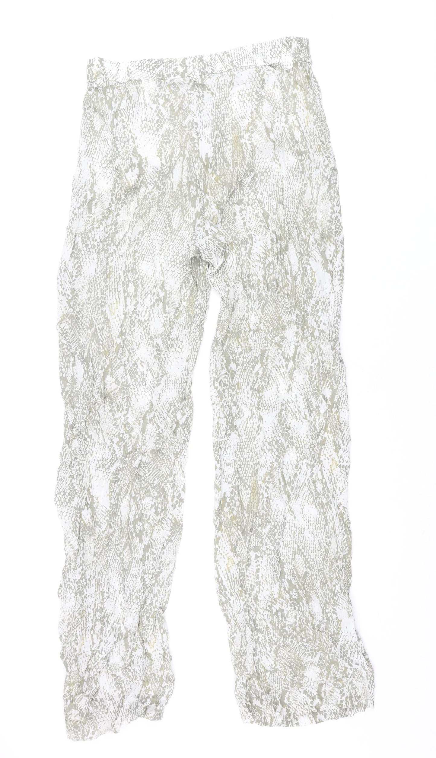 Womens UK Size M Zara Regular Fit  Beige Trousers