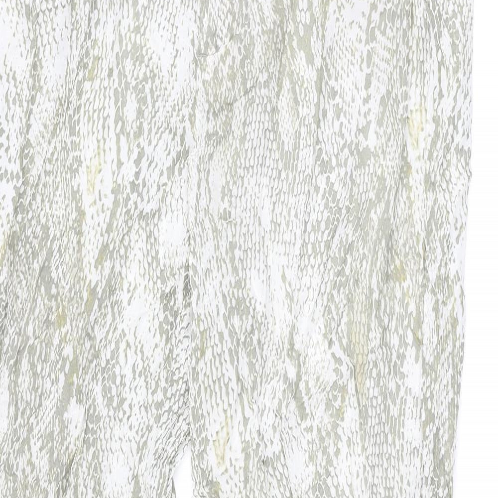 Womens UK Size M Zara Regular Fit  Beige Trousers