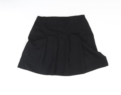H&M Womens Black Viscose Pleated Skirt Size S