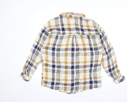 Womens UK Size 6 Warehouse Multicoloured Basic Button-Up