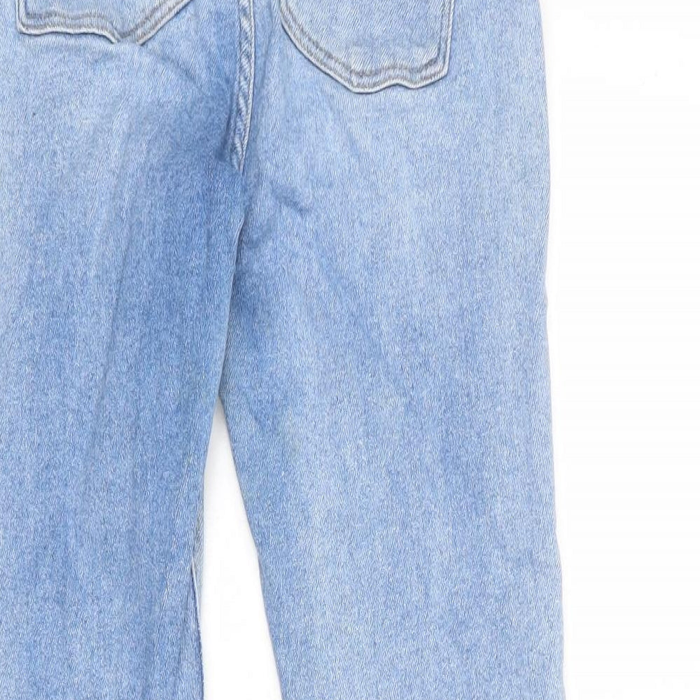 Denim & Co. Womens Blue Cotton Skinny Jeans Size 8 L26 in Regular Button