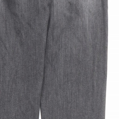 Roy Rogers Womens Grey Cotton Straight Jeans Size 34 in L27 in Regular Zip