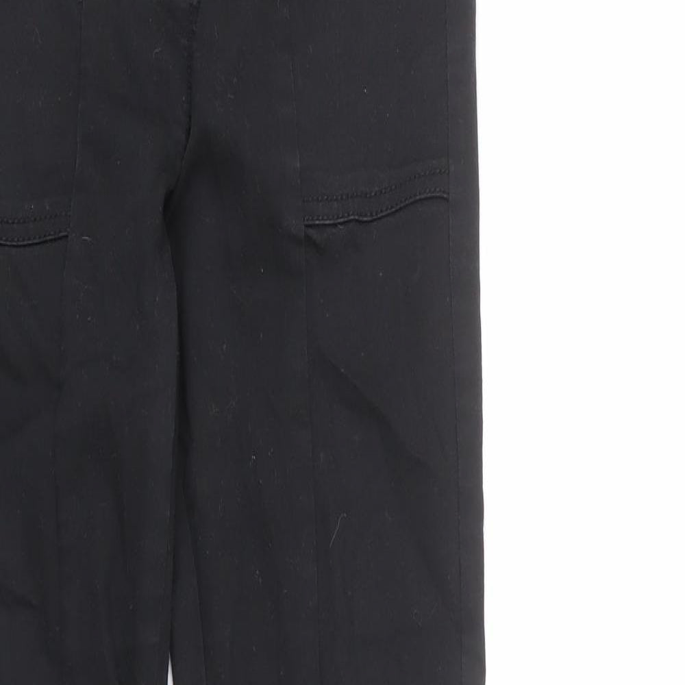 NEXT Womens Black Cotton Skinny Jeans Size 6 L27 in Regular Zip