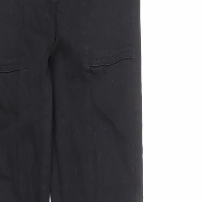 NEXT Womens Black Cotton Skinny Jeans Size 6 L27 in Regular Zip