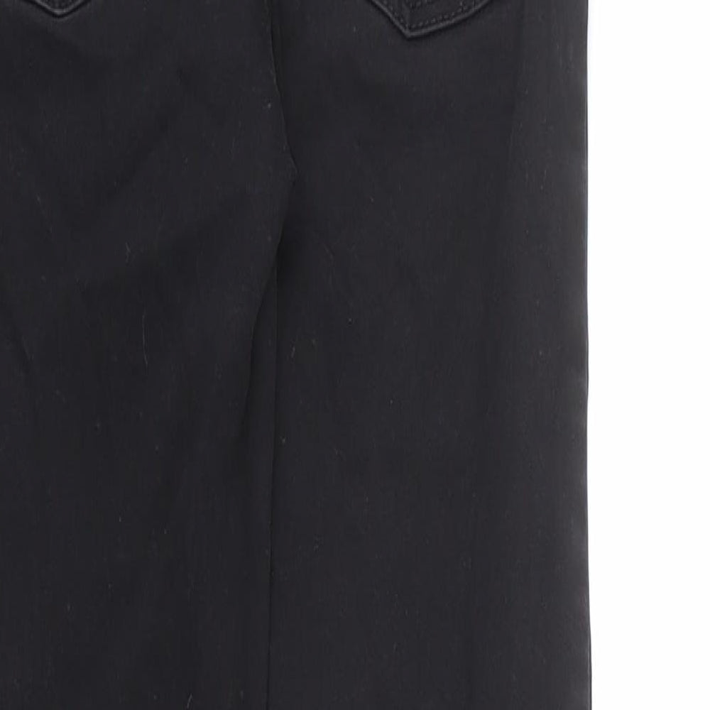 Denim & Co. Womens Black Cotton Skinny Jeans Size 6 L25 in Regular Zip