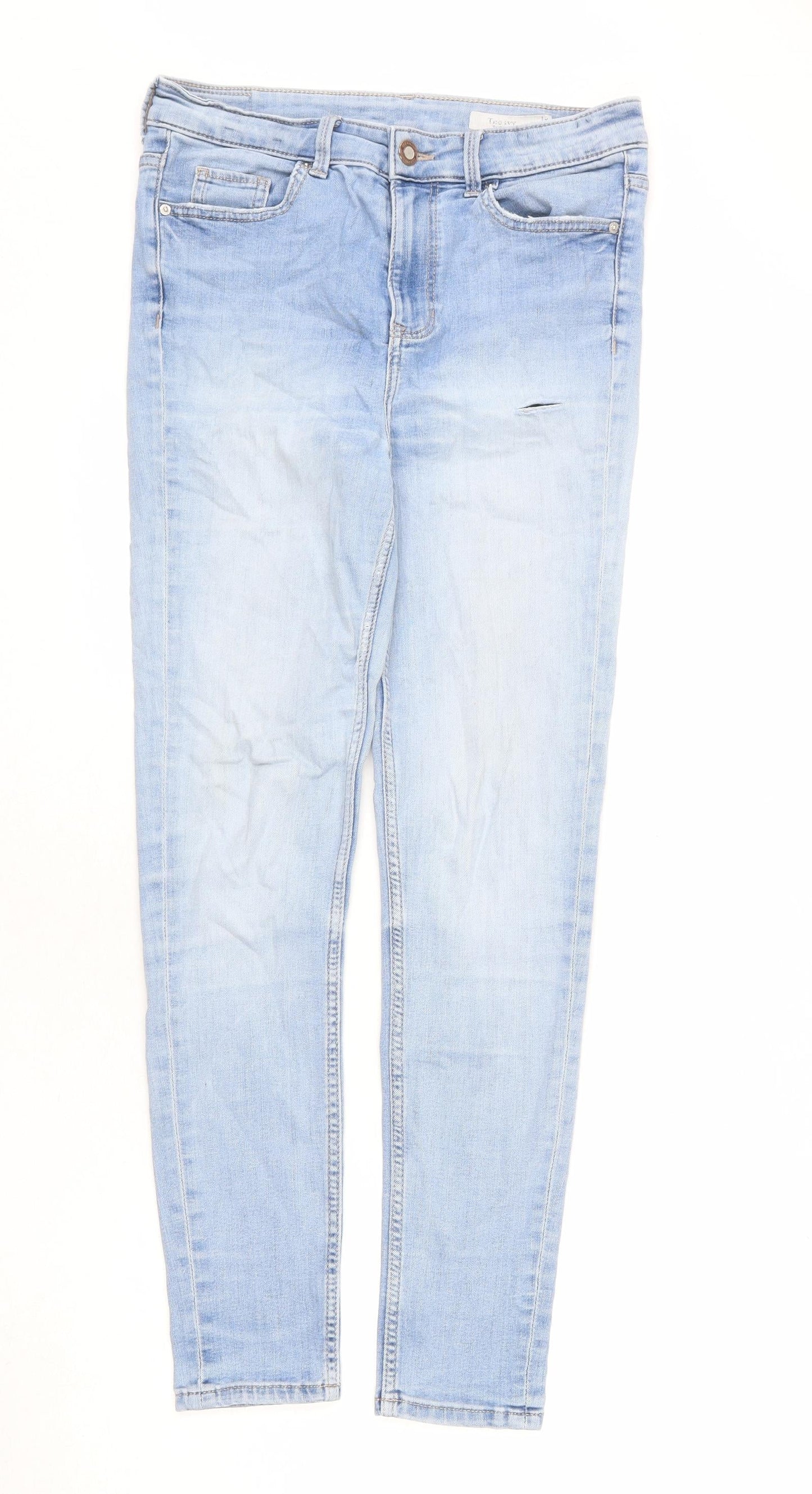 Womens UK Size 10 Marks and Spencer Regular Fit Skinny Blue Jeans