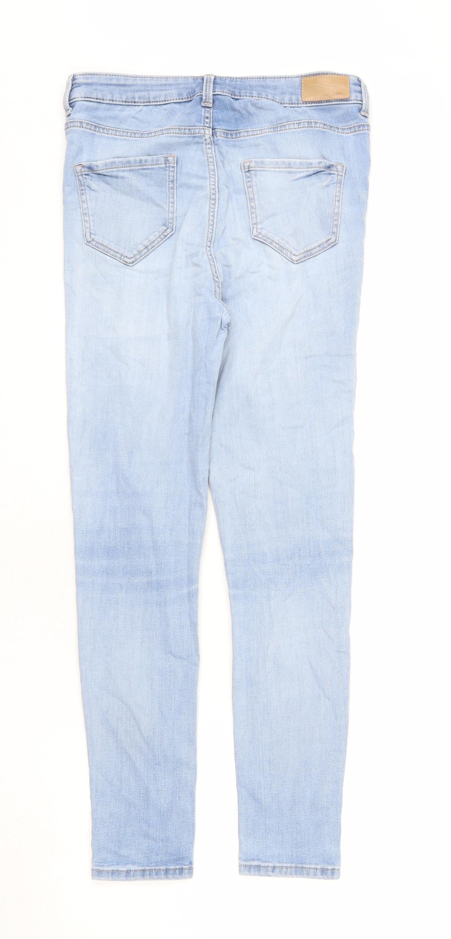Womens UK Size 10 Marks and Spencer Regular Fit Skinny Blue Jeans