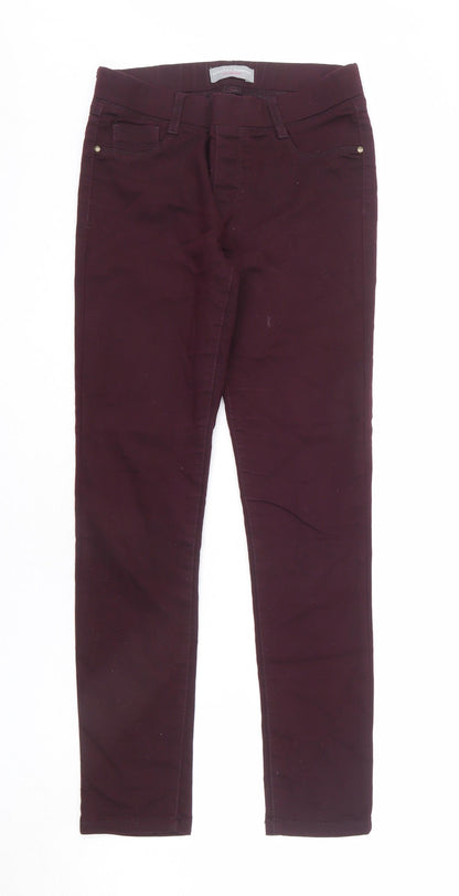 Dorothy Perkins Womens Red Cotton Jegging Jeans Size 8 L27 in Regular