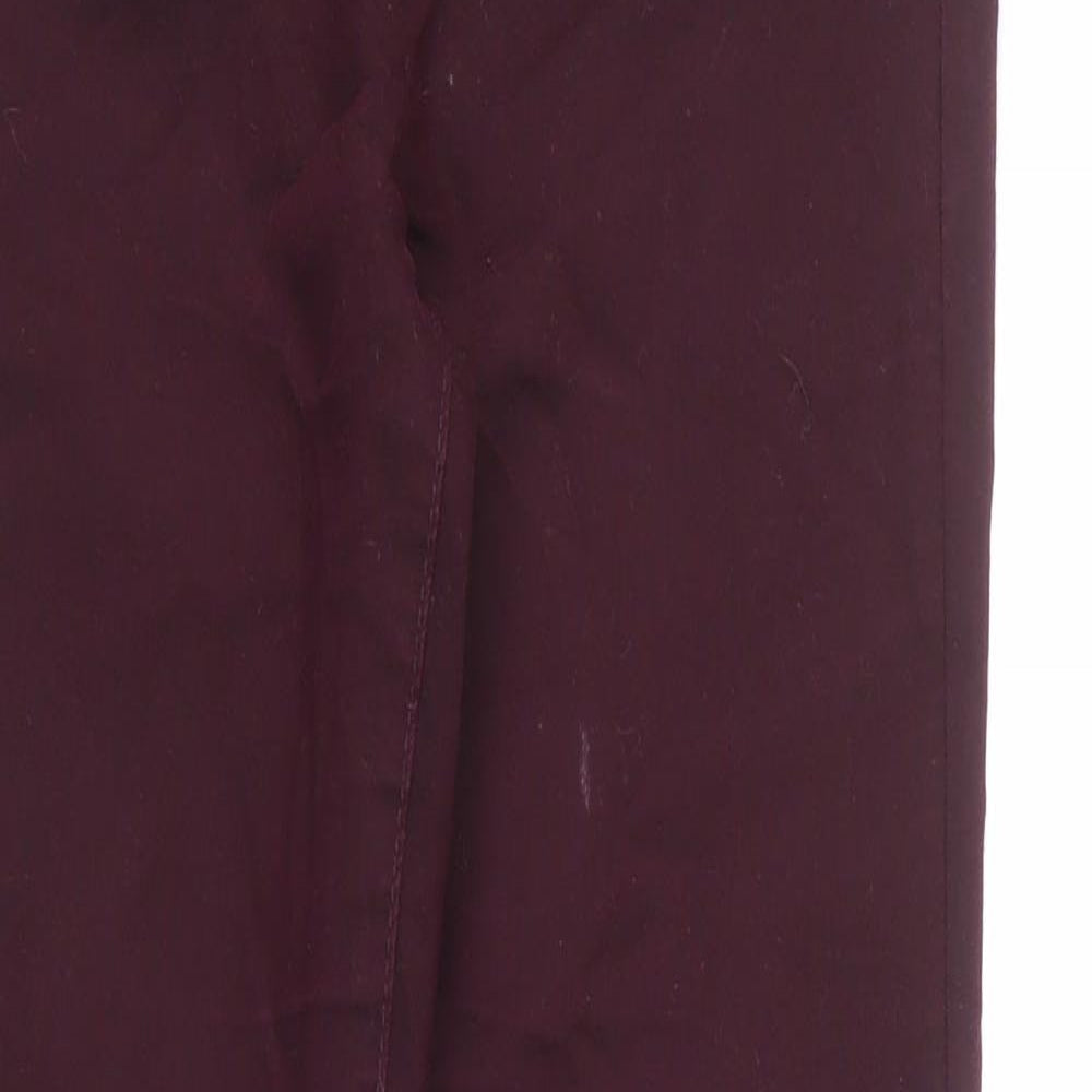 Dorothy Perkins Womens Red Cotton Jegging Jeans Size 8 L27 in Regular