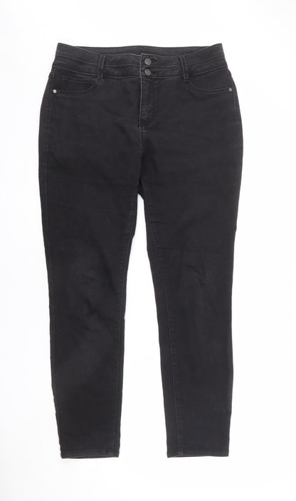 Womens UK Size 14 D. Jeans Regular Fit Straight Grey Jeans