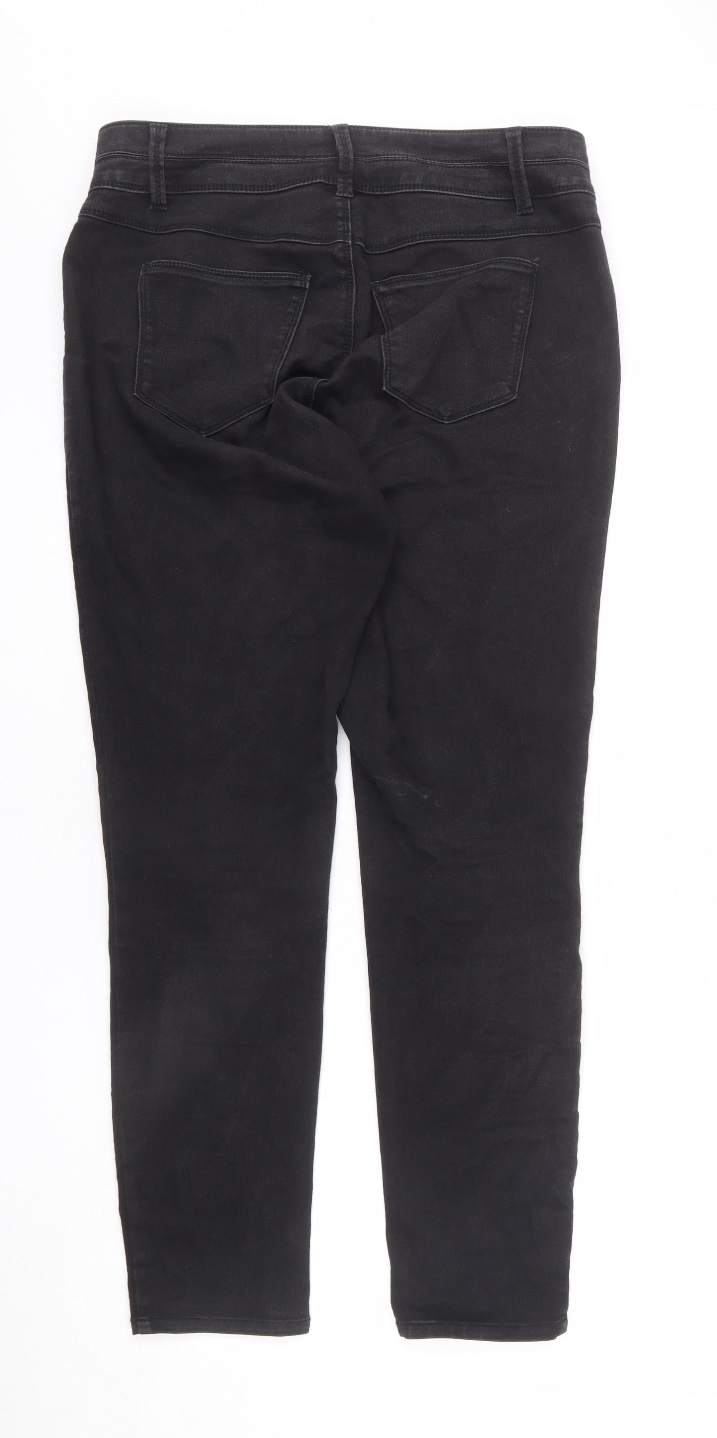 Womens UK Size 14 D. Jeans Regular Fit Straight Grey Jeans