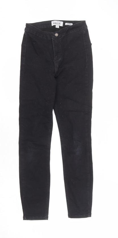 New Look Girls Black Cotton Skinny Jeans Size 14 Years L26 in Regular Zip