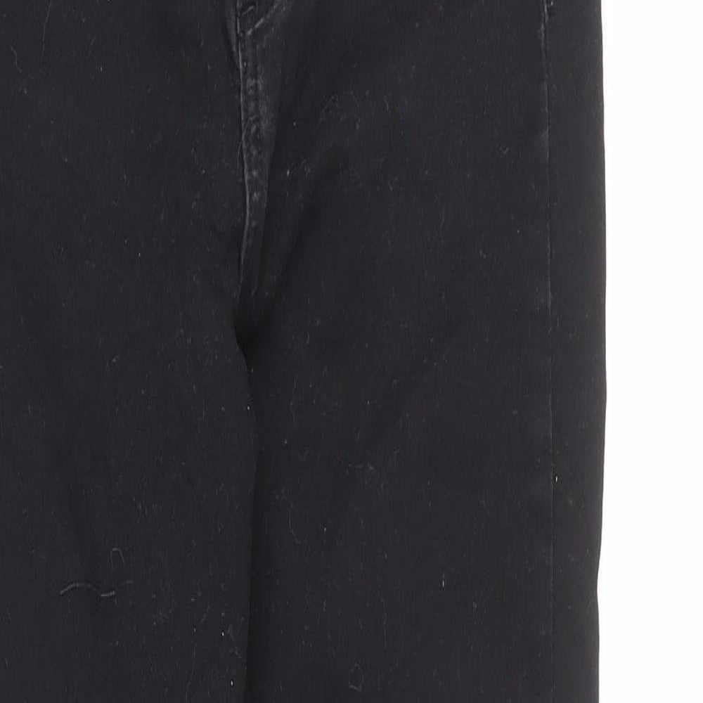 New Look Girls Black Cotton Skinny Jeans Size 14 Years L26 in Regular Zip