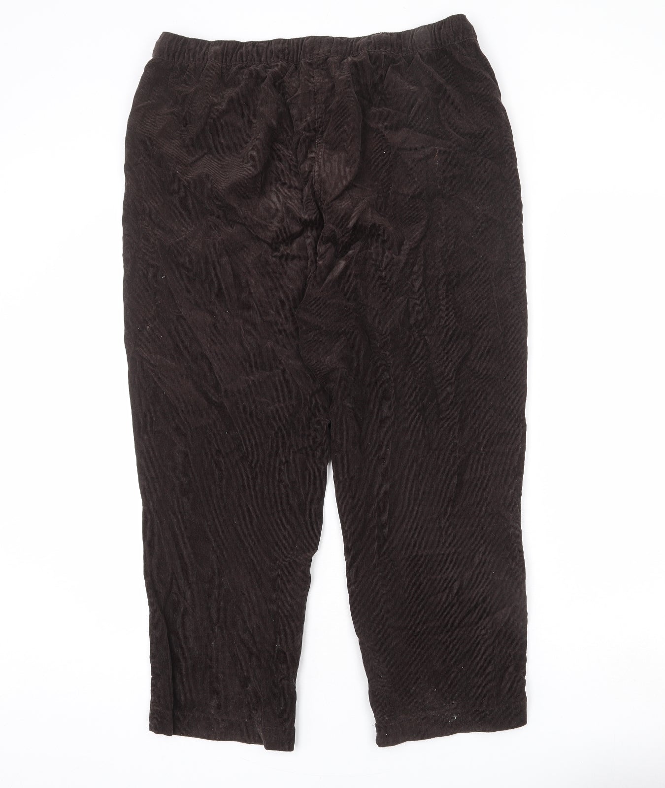 Womens UK Size 37 in EWM Regular Fit  Brown Trousers