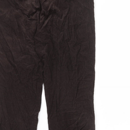 Womens UK Size 37 in EWM Regular Fit  Brown Trousers