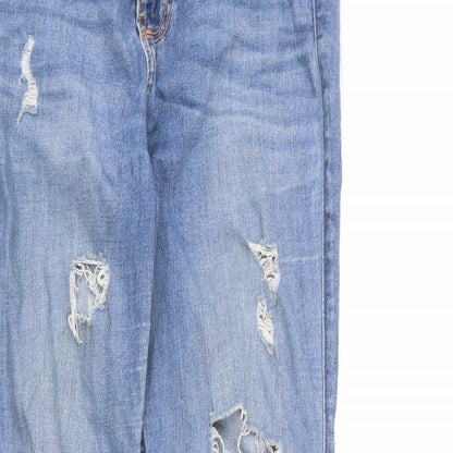 Hollister Womens Blue Cotton Skinny Jeans Size 26 in L32 in Regular Zip