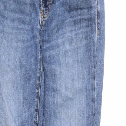 Gap Womens Blue Cotton Skinny Jeans Size 6 L26 in Regular Zip