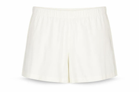 Marks and Spencer Womens Ivory Polyester Paperbag Shorts Size 18 L6 in Regular Pull On