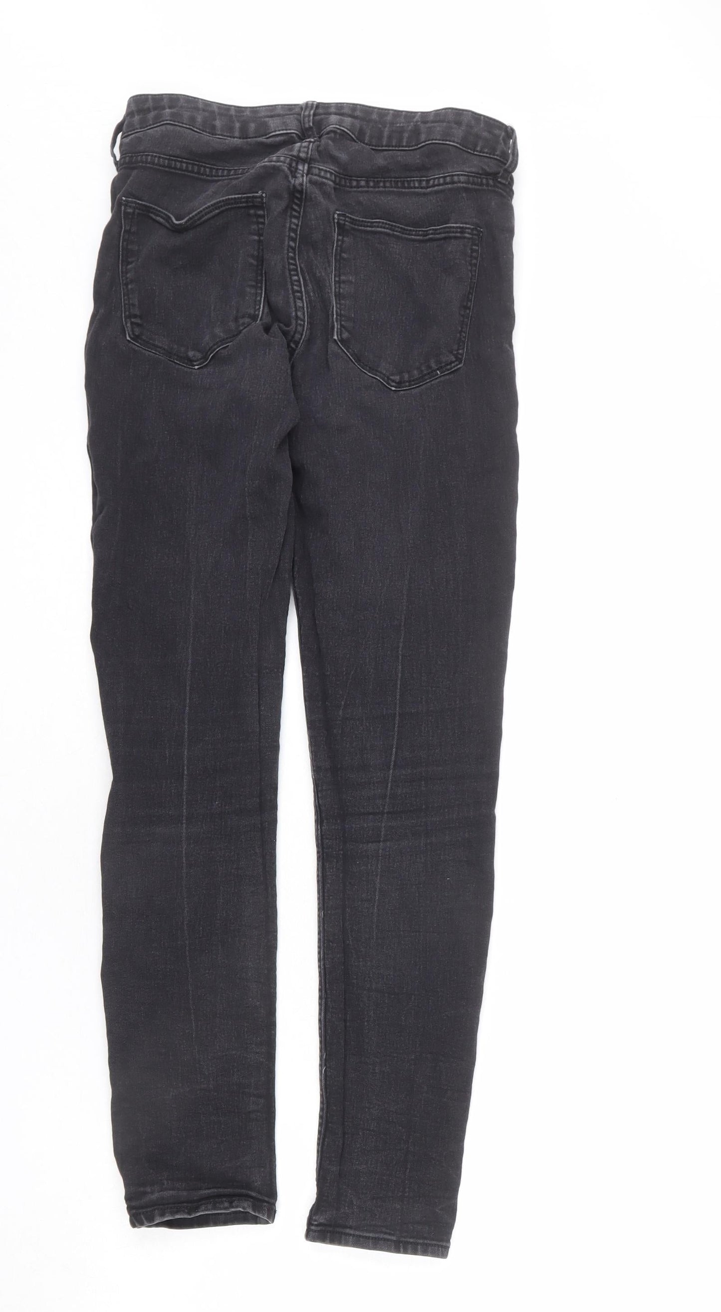 Womens UK Size 28 in H&M Regular Fit Skinny Grey Jeans