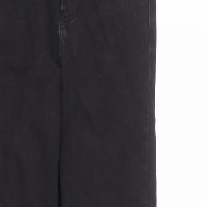 Denim & Co. Womens Black Cotton Skinny Jeans Size 6 L23 in Regular Zip