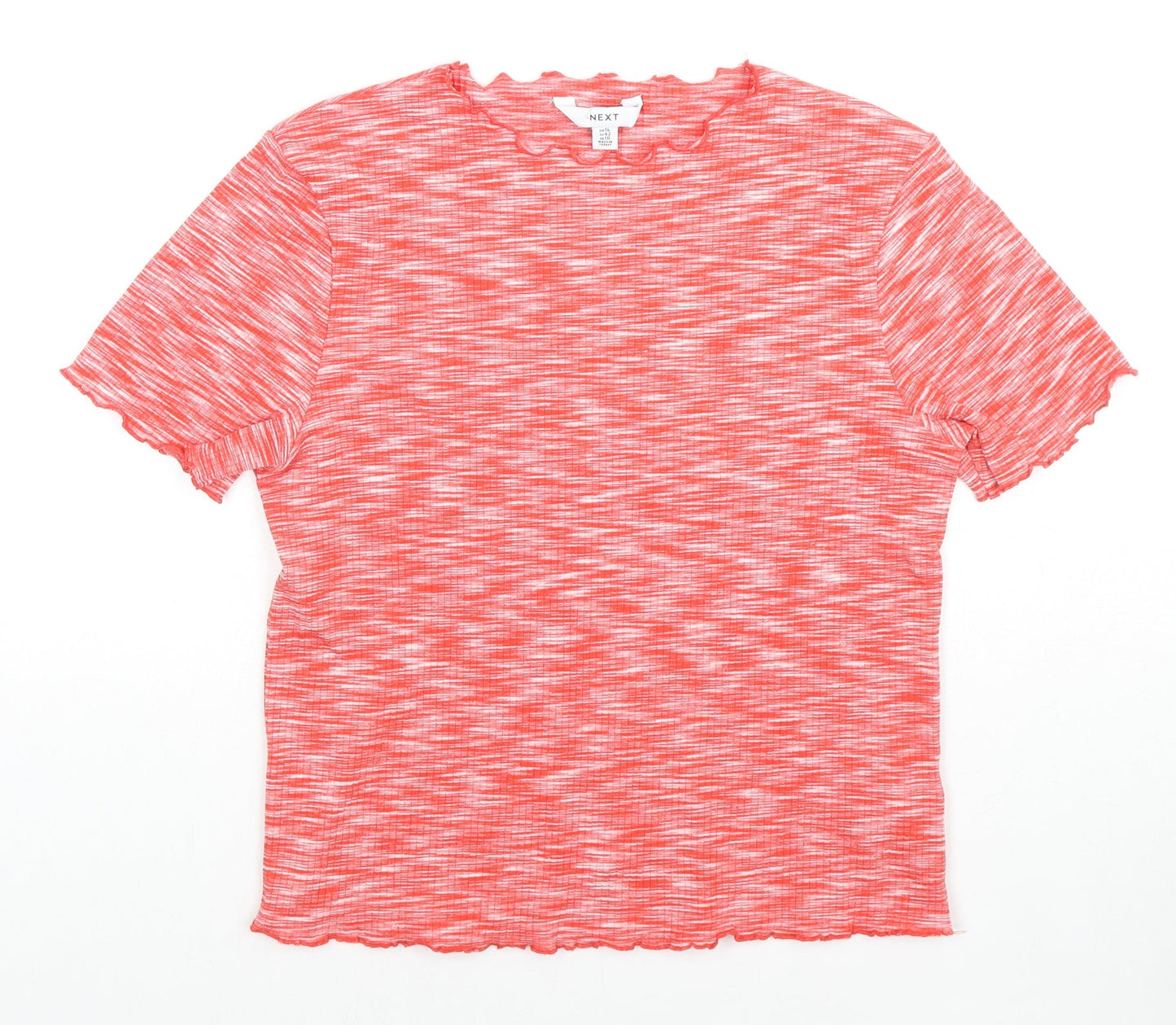 Womens UK Size 14 NEXT Red Basic T-Shirt