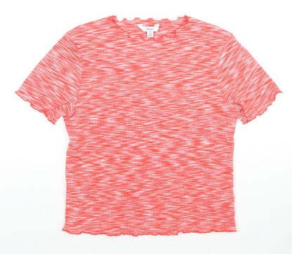 Womens UK Size 14 NEXT Red Basic T-Shirt