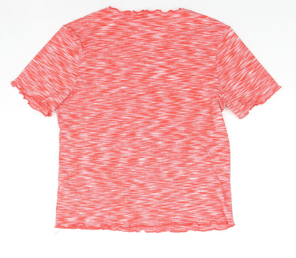 Womens UK Size 14 NEXT Red Basic T-Shirt