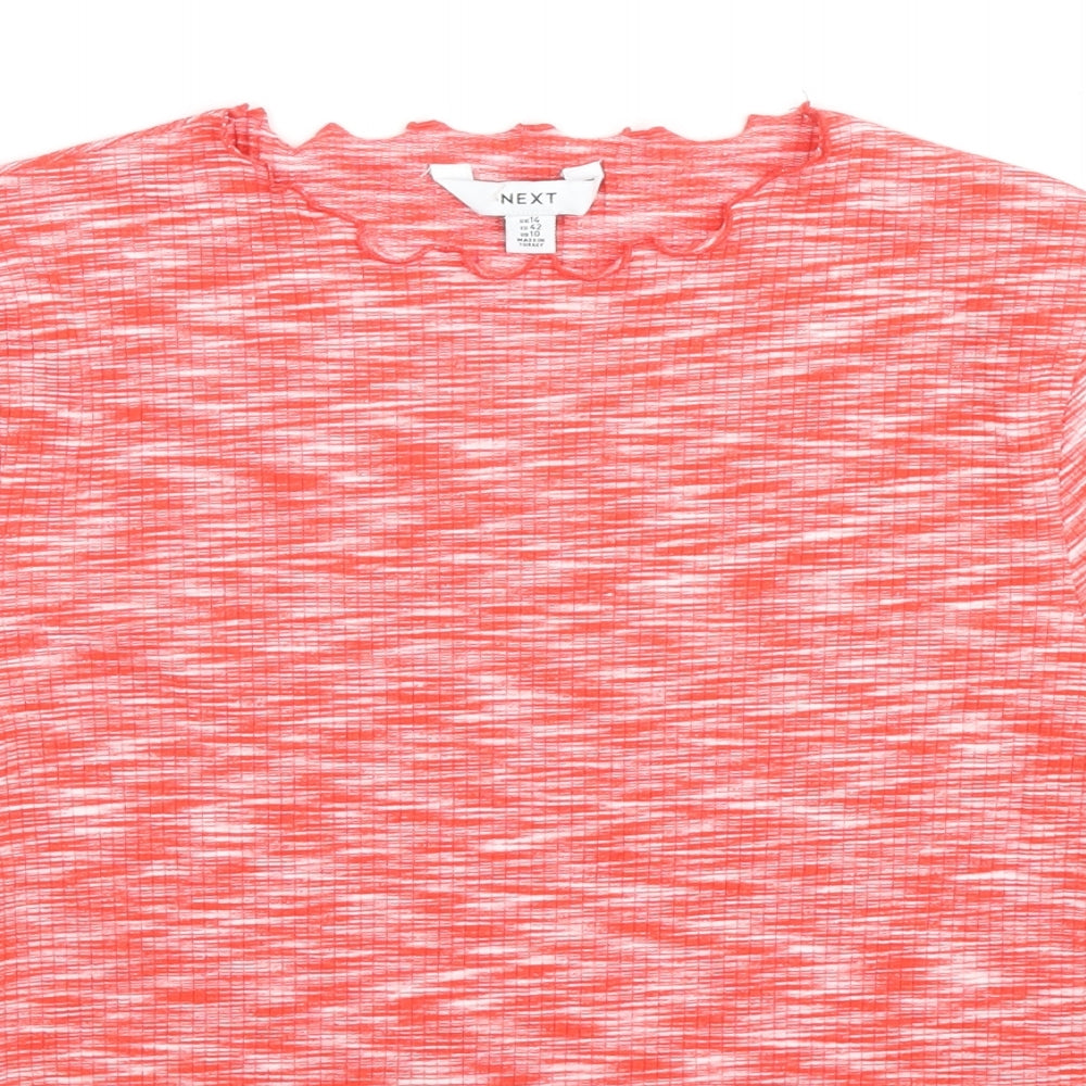 Womens UK Size 14 NEXT Red Basic T-Shirt