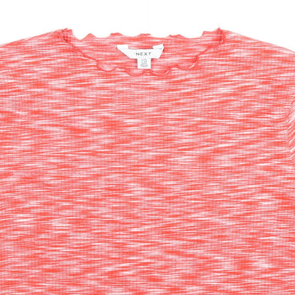 Womens UK Size 14 NEXT Red Basic T-Shirt