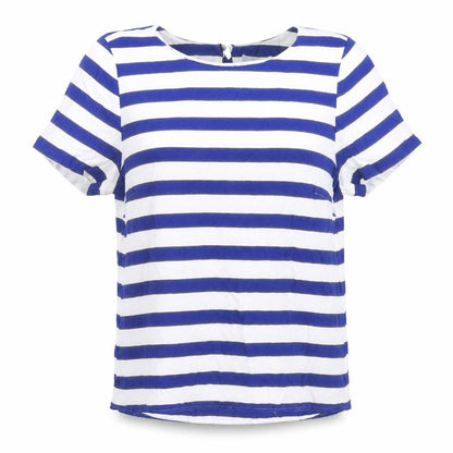Womens UK Size 10 H&M Blue Basic T-Shirt