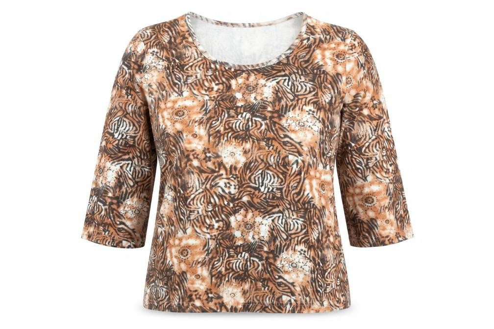 Womens UK Size 14 TIGI Beige Basic Blouse