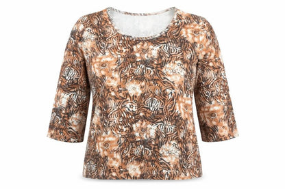 Womens UK Size 14 TIGI Beige Basic Blouse