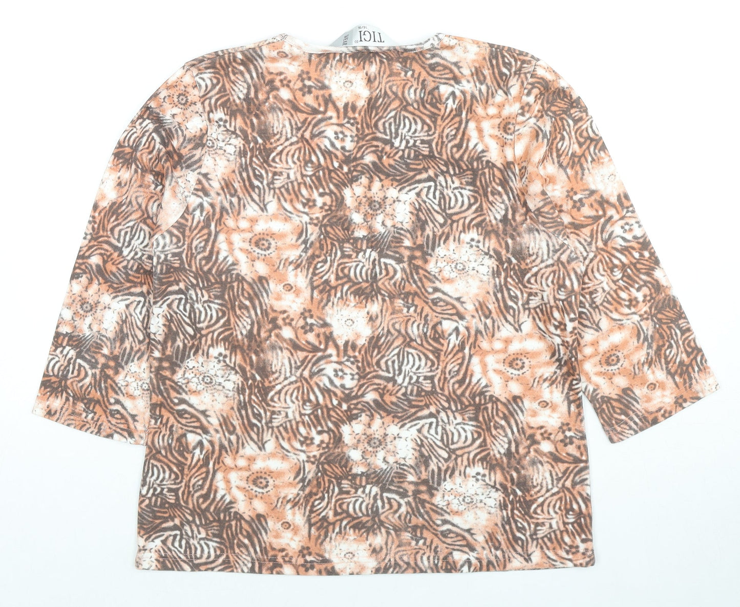 Womens UK Size 14 TIGI Beige Basic Blouse