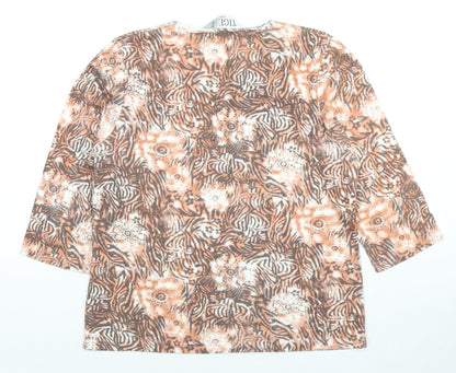 Womens UK Size 14 TIGI Beige Basic Blouse